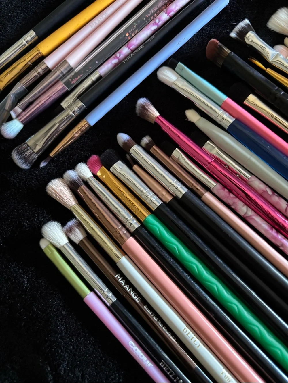 38 Assorted Makeup Brush Set Used Once Or Never Used- Makeup Artist Declutter